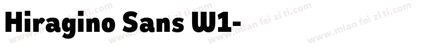 Hiragino Sans W1字体转换